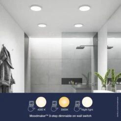 Nordlux SOLLER LED Einbaustrahler Weiß 1000lm IP44 Stepdimmer 17,9x17,9x2,5cm -Nordlux 2110736101 2