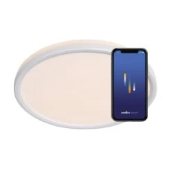 Nordlux Smart Home LIVASMART RGB LED Deckenleuchte Weiß 2100lm IP54 App Steuerbar 36x36x3,2cm -Nordlux 2110826101 2