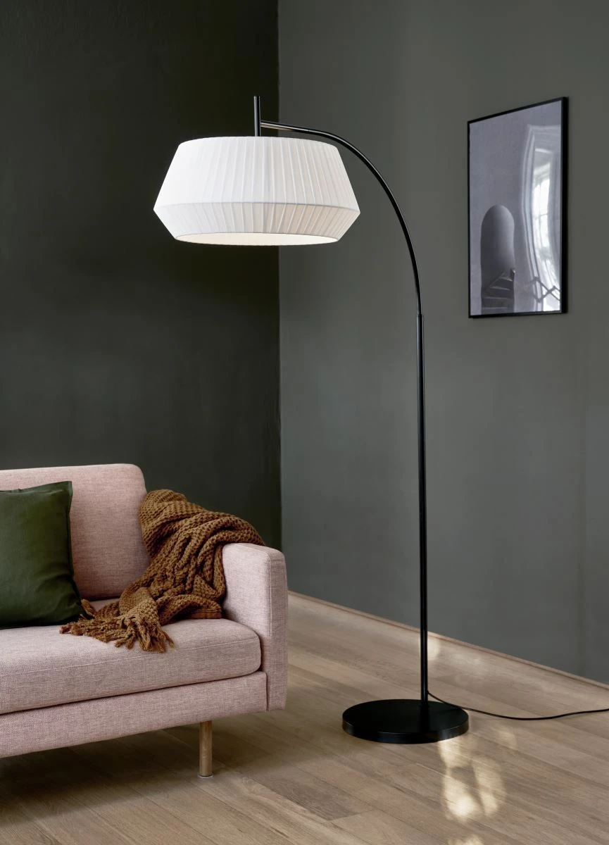 Nordlux DICTE Stehlampe Weiß Textil E27 Mit Kabelschalter 103,5x53x180cm 9 Nordlux DICTE Stehlampe Weiß Textil E27 Mit Kabelschalter 103,5x53x180cm – Bild 7