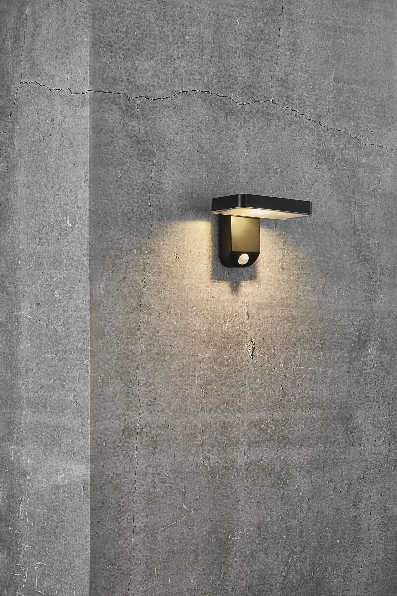 Nordlux RICA LED Solar Außenwandleuchte Schwarz 450lm IP44 Mit Bewegungsmelder 18x12cm 4 Nordlux RICA LED Solar Außenwandleuchte Schwarz 450lm IP44 Mit Bewegungsmelder 18x12cm – Bild 2