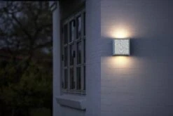 LED Wandaußenleuchte Weiß Nordlux Maze Bended 700lm 3000K 18x18cm -Nordlux 46881001 3