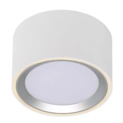 LED Aufbauleuchte Weiß Silber Nordlux Fallon 10cm 500lm Moodmaker -Nordlux 47540132 1