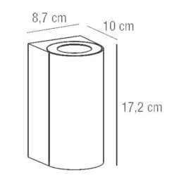 Wandaußenleuchte Up Down Weiß Nordlux Canto Maxi 2 2x GU10 -Nordlux canto maxi 2 tz 1
