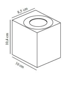 LED Wandaußenleuchte Up Down Verzinkt Nordlux Canto Kubi 2 2x A 6W 500lm 3000K -Nordlux cantokubi2 tz