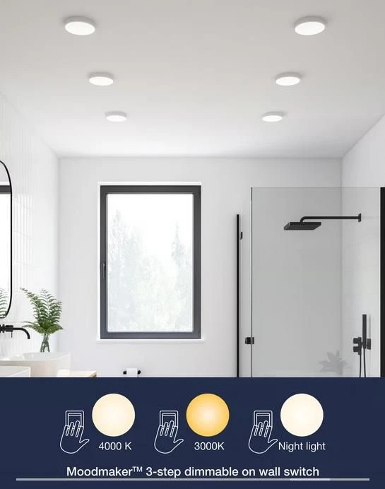 Nordlux SOLLER LED Einbaustrahler Weiß 600lm IP44 Stepdimmer 12,9x12,9x2,5cm 10 Nordlux SOLLER LED Einbaustrahler Weiß 600lm IP44 Stepdimmer 12,9x12,9x2,5cm – Bild 8