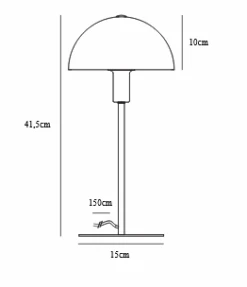 Tischlampe Beige Nordlux Ellen 20 E14 Mit Kabelschalter -Nordlux ellen20 tz