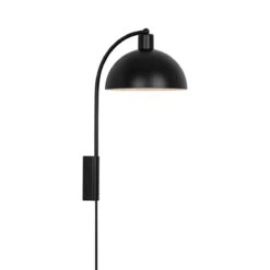 Wandlampe Schwarz Nordlux Ellen 20 E14 Mit Kabelschalter -Nordlux ellen wall 2213721003 1