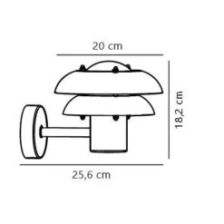 Nordlux KURNOS 20 Außenwandleuchte E14 IP54 Dimmbar 25,6x25,6x18,2cm -Nordlux kurnos20 aussenwandleuchte tz 1