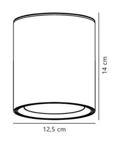 Nordlux LANDON LED Aufbauleuchte Weiß 600lm IP44 12,5x12,5x14cm -Nordlux landon aufbaulampe 140mm tz 3