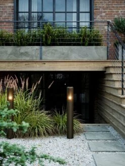 Wegeleuchte Alu Metallisch Braun Nordlux Aludra 95 IP54 E27 -Nordlux m aludra 2118038061 1