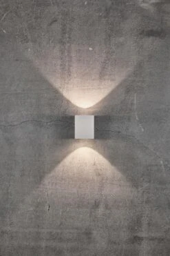 LED Wandaußenleuchte Up Down Weiß Nordlux Canto Kubi 2 2x A 6W 500lm 3000K -Nordlux m canto kubi 2 49711001 1