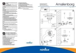 Nordlux Amalienborg Außenwandleuchte Verzinkt -Nordlux n10600219 ze
