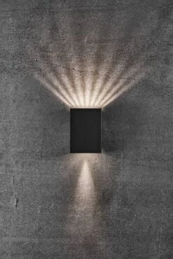 Nordlux Fold 10 Außenwandleuchte LED 2x200lm Schwarz Inkl. Schablonen -Nordlux n2019041003 4