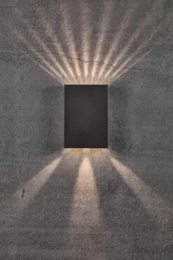 Nordlux Fold 15 Außenwandleuchte LED 2x150lm Schwarz Inkl. Schablonen -Nordlux n2019051003 3