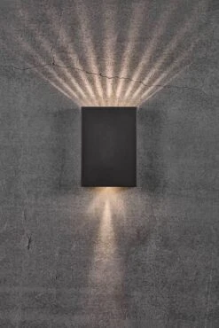 Nordlux Fold 15 Außenwandleuchte LED 2x150lm Schwarz Inkl. Schablonen -Nordlux n2019051003 4