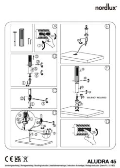 Sockelleuchte Aluminium Nordlux Aludra 45 IP54 E27 -Nordlux n2118028010 3
