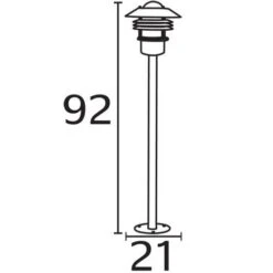Nordlux Vejers Außen Standleuchte Verzinkt -Nordlux n25118031