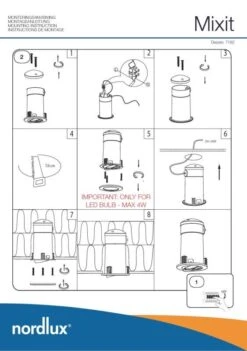 Nordlux Mixit Einbauleuchte Geb. Stahl 16 Nordlux Mixit Einbauleuchte Geb. Stahl -Nordlux n71820132 ze
