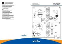 Nordlux Agger Außenwandleuchte Verzinkt -Nordlux n74481031 ze