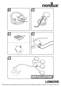 Nordlux Lismore 4-KIT Einbau/Aufbauleuchte Chrom -Nordlux n76730001 ze