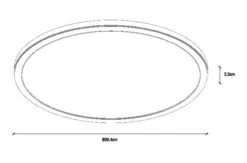 LED Deckenlampe Weiss Nordlux Oja 29 IP45 3000/4000K Switch 11 LED Deckenlampe Weiss Nordlux Oja 29 IP45 3000/4000K Switch -Nordlux oja deckenlampe 294x23mm tz 5
