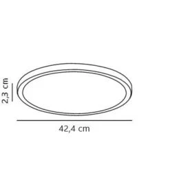 LED Deckenlampe Weiss Nordlux Oja 42 IP45 3000/4000K Switch Dimmbar -Nordlux oja deckenlampe 424x23mm tz 9 2 1