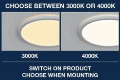 LED Deckenlampe Weiss Nordlux Oja 42 IP45 3000/4000K Switch Dimmbar -Nordlux oja switch weiss 1 1